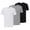 Black/White/Heather Grey, variant on New Balance Men's Cotton Performance Crew Neck Tee 3-Pack, White/White/White,Small