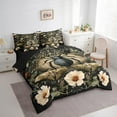 thumbnail image 3 of Castle Fairy Kids Teens Black Spider Moth Bedding Comforter Set,Gothic Full Bedding Set, 3 of 8
