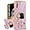 Purple, variant on for Samsung Galaxy A03s Case with Astronaut Stand, Women Girls for Galaxy A03s Phone Cases, Girly Cute 6D Outer Space Heart Pattern Phone Cover for Samsung A03s 6.5 Inch White
