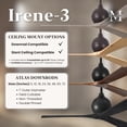 thumbnail image 2 of Matthews Fans - Irene-3 3-Blade 60 Inch Ceiling Fan In Contemporary and, 2 of 7