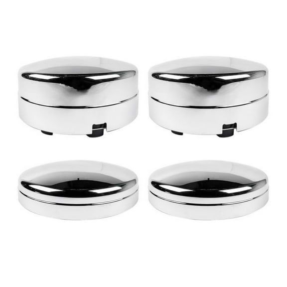 Wheel Hub Center Caps 4pcs for 2003-2017 Dodge Ram 3500 1-Ton Dually, 52106876AA, 52106877AB, 570-8010, 570-8009 - 17" Steel Wheel
