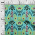 thumbnail image 1 of oneOone Cotton Flex Fabric Swirl & Paisley Ikat Printed Craft Fabric BTY 40 Inch Wide, 1 of 1