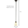 thumbnail image 3 of SUPERHUNTER Rustic Iron Mini Pendant Light with Frosted White Glass Shade, 3 of 5