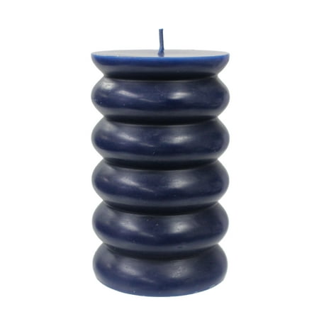 Better Homes & Gardens Unscented Bubble Pillar Candle, 3x5 inches, Blue