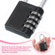 thumbnail image 5 of Cerraduras de combinación de gancho largo Uxcell, cerradura de combinación para casillero de gimnasio, cerradura de puerta de valla exterior, hasp de almacenamiento negro, 5 of 7