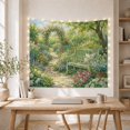 thumbnail image 5 of Garden Arch with Pink Roses and Coneflowers Path Peaceful Illustration for Art Lovers Floral Wall Art Housewarming Gift Tapestry Wall Hanging for Bedroom and Living Room, 5 of 7
