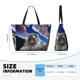 thumbnail image 4 of Fotbe Astronaut in Outer Space Bolsa de Viaje para Playa - Resistente al Agua, Bolsa Tote de Gran Capacidad y Ligera con 7 Bolsillos para Mujeres y Hombres, 4 of 7