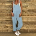 thumbnail image 2 of Women's Casual Loose Fit Overalls Jumpsuit Romper Dungarees Playsuit Comfortable Stylish Trendy Fashion Outfit, 2 of 2