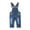 Deep Blue-2050, variant on Little Girl Boy Ripped Denim Cute Slim Pants Jean Overalls,Deep Blue,6-12 Months