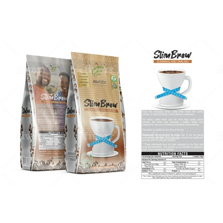 ABeFSCO Limited's SlimBrew Slimming Weight Loss Coffee - Vanilla - Instant Coffee Packets - 1 Box (14 Packets) - Diet Appetite Suppressant Coffee