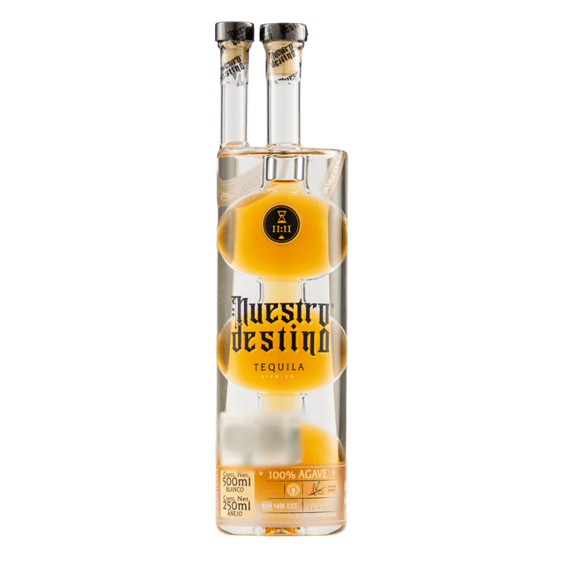 Tequila Nuestro Destino 500 Ml Blanco con 250 Ml Añejo Nuestro Destino Tequila, Blanco, Añejo