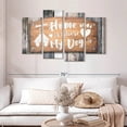 thumbnail image 2 of Elephant Stock Home Is Where My Dog Is Wall Sign Wall Art - Horizontal Multi Panel Canvas - Living Room Wall Decor - Wall Signs Multi Panel - Gray And Beige Decor - 52" x 32", 2 of 8