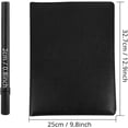 thumbnail image 3 of Labymos Black Portfolio Folder A4 Clipboard Folder Leather Conference Folder Portable File Folder Perfect for, 3 of 7