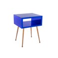 thumbnail image 6 of Modern Side Table for Small Space, Simple Mirrored Nightstand for Bedroom, Small End Table for Living Room, Wood Bedside Table for Home Office, White, D4147, 6 of 8