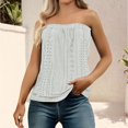 thumbnail image 2 of QIJUNTUO Women's Bandeau Tube Top With Elasticized Waist For Beach & Pool Parties White, 2 of 5