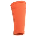 thumbnail image 4 of paire de protège-tibias de football, manchons double couche pour l'entraînement de football, orange, adulte / L, 4 of 4