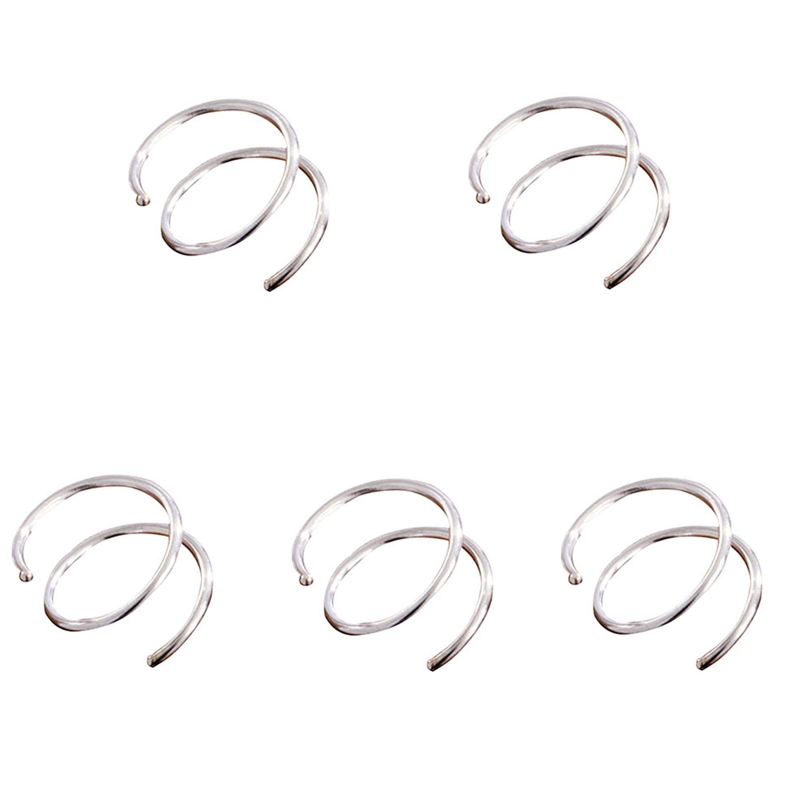 Double Hoop Nose Ring Single Pierced Nose Ring Piercing Spiral Nose
