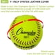 thumbnail image 4 of Champion Sports - Pelotas de softbol de piel sintética de 11.0 in, núcleo de corcho, compresión media, aprobado por la NFHS, costuras elevadas, amarillo óptico, paquete de 12, 4 of 8