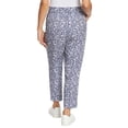 thumbnail image 3 of Jessica Simpson Ladies' Size Large Pull-On Soft Pant, Blue Floral, 3 of 3