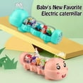 thumbnail image 3 of Glowing Musical Caterpillar, Crawling Toy, Caterpillar Design Tummy Time Toy with Light & Music Musical Light Up, Interactive Animal Developmental Gift Sound Effects, 3 of 10