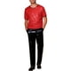 thumbnail image 2 of INSPIRE CHIC Camiseta de fiesta con lentejuelas metálicas de manga corta para hombres XL roja, 2 of 5