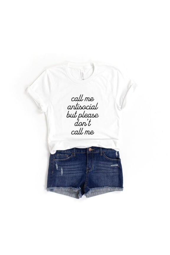 Antisocial Shirt, Funny Introvert Shirt, Sarcastic Shirt, Call Me Antisocial But Please Do
