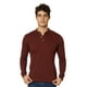 thumbnail image 5 of Incógnita Playera Hombre Cuello Henley Manga Larga Color Vino 770158 vino CH Incógnita 770158, 5 of 5