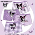 thumbnail image 2 of Uds Anime Sanrios Kuromi Hellokittys Cinnamoroll Kawaii algodón niños bragas niñas Boxer amigable con la piel ropa interior transpirable para bebé, 2 of 5