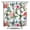 Floral an, variant on Ethnic Inspired Geometric Mandala Shower Curtain, Tribal Boho Chic Pattern, 84x72 Inch Waterproof Machine Washable Bath Curtain
