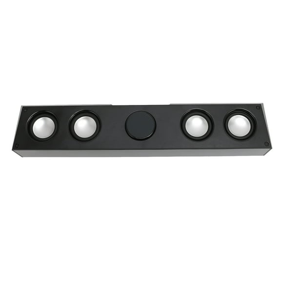 BT 5.3 Computer Speaker, Dual Alarms Clock with FM Radio, HiFi Surround Sound, RGB Light, Cordless & Wired, for Gaming, Music, Home Cinema