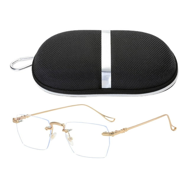 Esquirla Game Eyeglasses Flat Lens Clear Practical Anti Blue Light Computer Glasses Women Golden