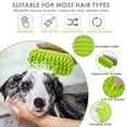 thumbnail image 4 of Dog Grooming Brush, Premium Soft Silicone Pet Bath Brushes, Rubber Shampoo Soothing Comb Scrubber for Wet Dry Long Short Haired Dogs & Cats Massaging, Deshedding Shower Scrubbing, 4 of 6
