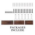 thumbnail image 3 of Lavievert Floating Shelves Wall Mounted, Rustic Wood Wall Storage Shelves for Bedroom, Living Room, Bathroom, Kitchen, Office - Set of 3, 3 of 7