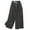 Black, variant on Homenesgenics Pants for Women Plus Size Casual Summer Drawstring Elastic High Waist Linen Pant Pockets Cropped Trouser