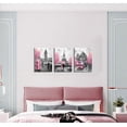 thumbnail image 5 of Pink and Gray Paris Wall Art Paris Decor for Bedroom Bathroom Girls Room Wall Decor Paris Pictures Rustic Black and White Print Art for Walls 3 Pieces Ready to Hang, 5 of 6
