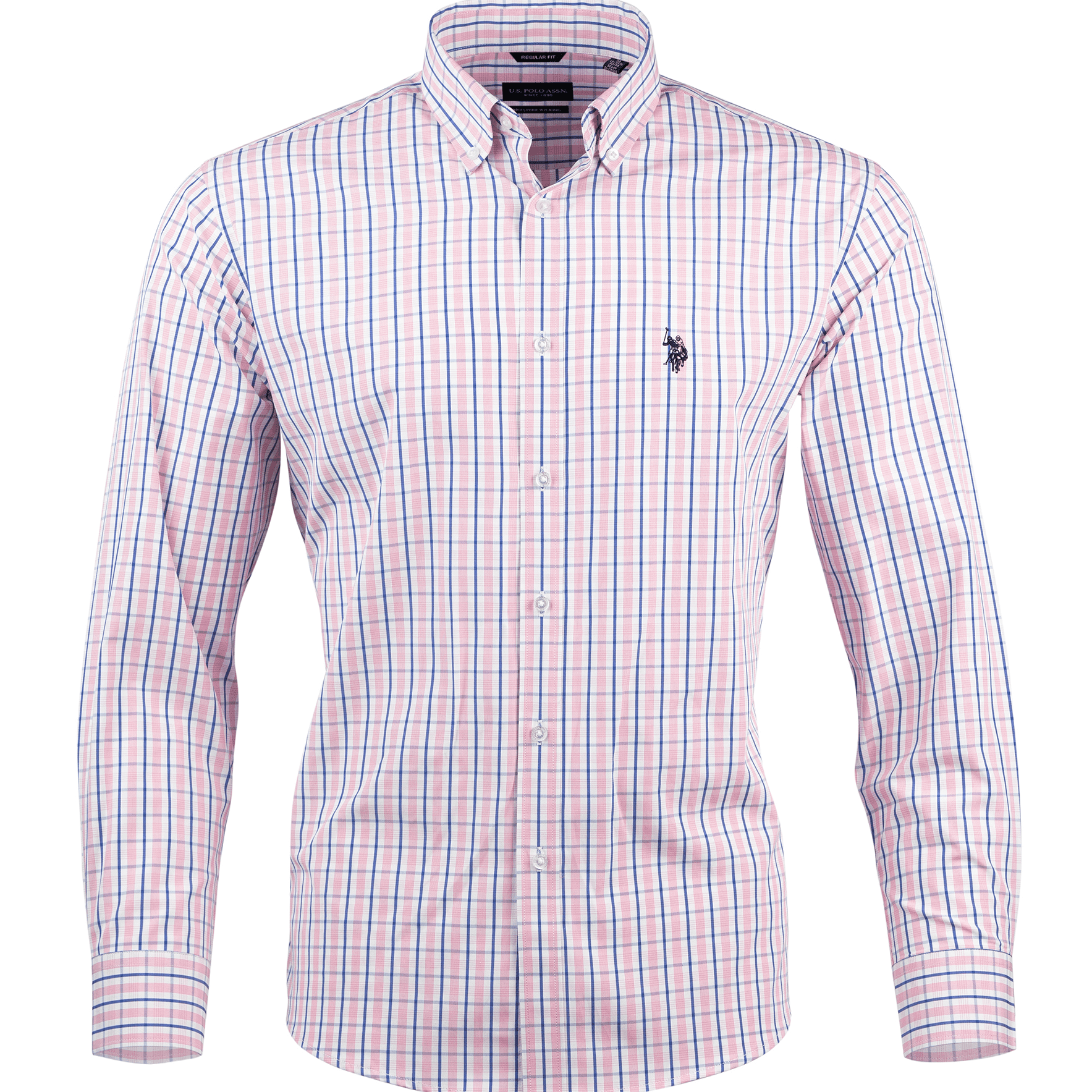 U.S. Polo Assn. Mens Dress Shirt Regular Fit Long Sleeve Button Down