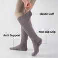thumbnail image 4 of COOPLUS 6 Pairs Womens Scrunch Slouch Socks with Non-Slip Grips, Cushion Moisture Wicking Crew Socks for Yoga Pilates Barre, 4 of 6