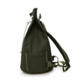 thumbnail image 4 of SPRING PARK Men's Solid Color Drawstring Canvas Backpack Vintage Backpack, 4 of 6