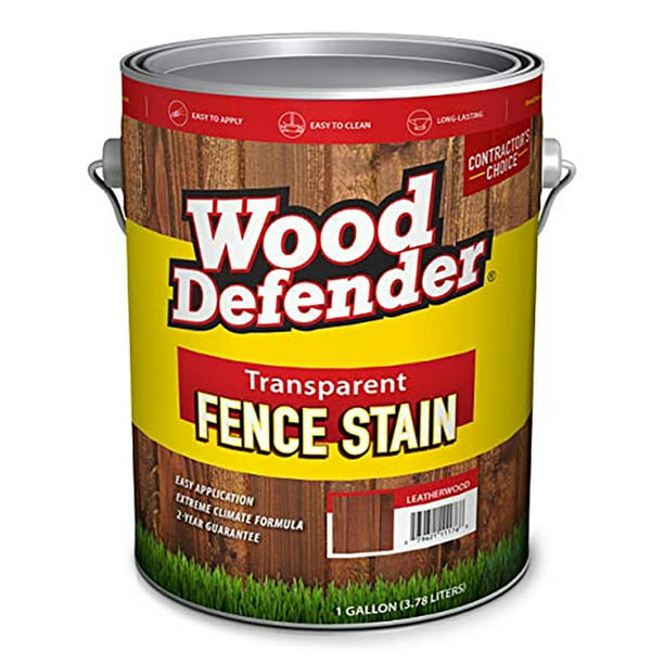 Wood Defender Transparent Fence Stain REDWOOD Gallon