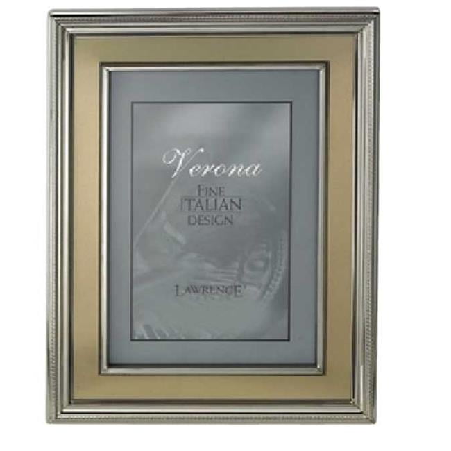 Lawrence Frames Lawrence Frames 4x6 Silver Plated Metal Picture Frame