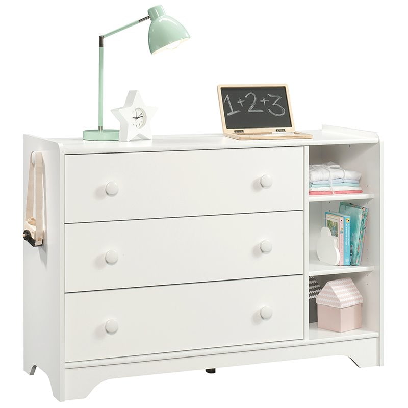 Sauder Pinwheel 3 Drawer Kids Dresser In Soft White Walmart Com