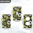 thumbnail image 7 of Yayeee Blank Wall Plate Cover 1-Gang 4.5"x2.7" Home Unused Decorative Outlet, Green Flower Pattern, 7 of 7