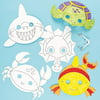 Sealife Animals Colour in Craft Masks for Children to Decorate & Wear as a Part of a Costume at a Fancy Dress Party (Pack of 6), Children will have great fun.., By Baker Ross Ship from US