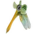thumbnail image 3 of Green Wall Mount Dragonflies Pair Resin Shed Sculpture Statue Garden Dragonfly, 3 of 6