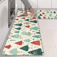 thumbnail image 2 of Kitchen Rugs Sets Of 2,Beige Christmas Tree Pattern Anti Fatigue Kitchen Mat Rugs Non Slip Washable,Decorative Kitchen Floor Mats for Kitchen,Sink,Laundry,17"X47", 2 of 5