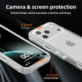thumbnail image 2 of Case For iPhone 17 Pro Max , Heavy Duty Shockproof Protection Phone Cases, Anti-Drop, Triple Layer Transparent Protective Cover, Crystal Clear, 2 of 6