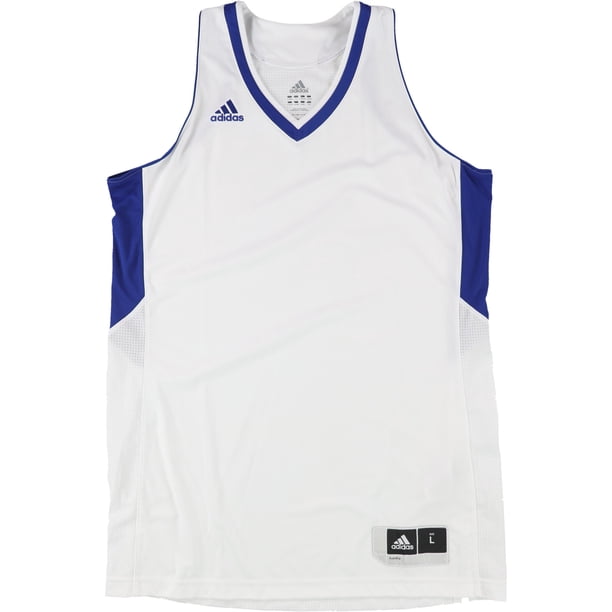 Adidas Womens 2-Tone Basketball Team Jersey, whtroyalblue, L