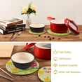 thumbnail image 6 of GZHJMY Easter Cute Chicks and Eggs Trivet Pot Holder, Round Woven Potholders Set 2PCS-Braided - Coasters - Table Mats 363 for Kitchen Pans Bowl Teapot, 6 of 7