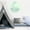 Silver Green Light, variant on Luminous Moon Wall Sticker Glowing Round Decal for Bedroom Kids Room Decor Removable PVC Night Light Background Ornament, 11.8 inches / 30 cm