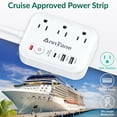 thumbnail image 3 of Power Strip Surge Protector 5Ft Extension Cord(2pcs), 3 of 7